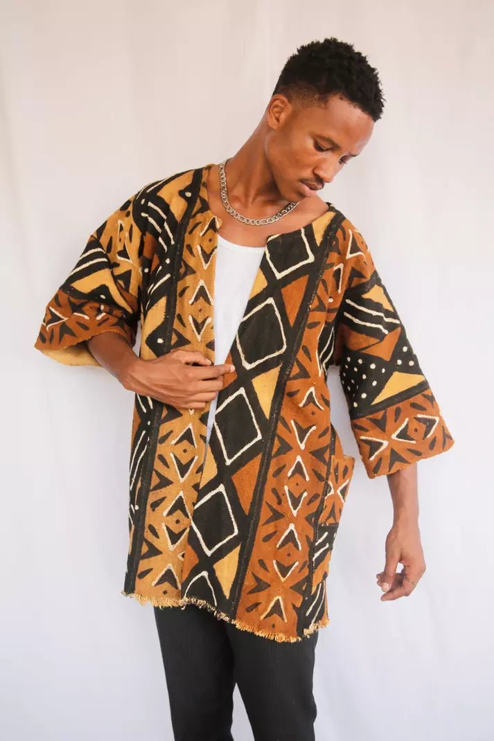 Spirit Bogolan Cloak (Pre - Order)#african_fabric_ghana#