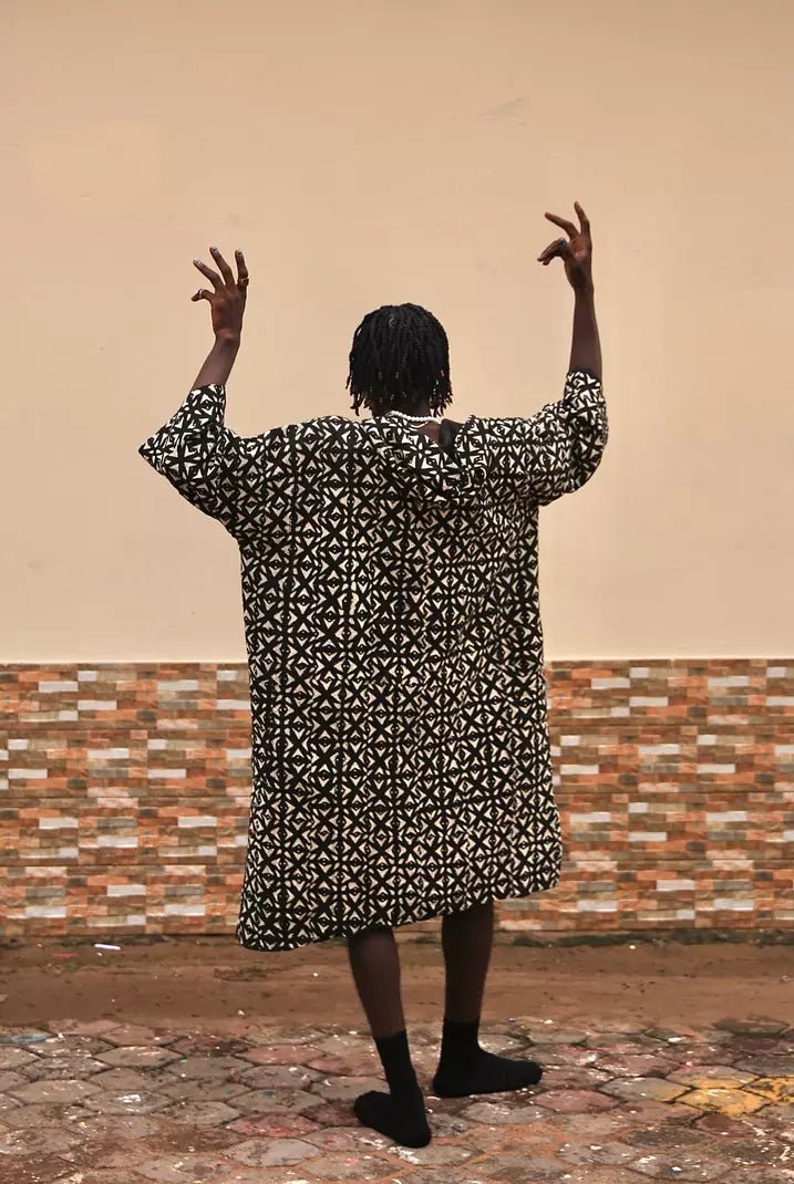 Star Signs Hooded Bogolan Cloak (Pre - Order)#african_fabric_ghana#