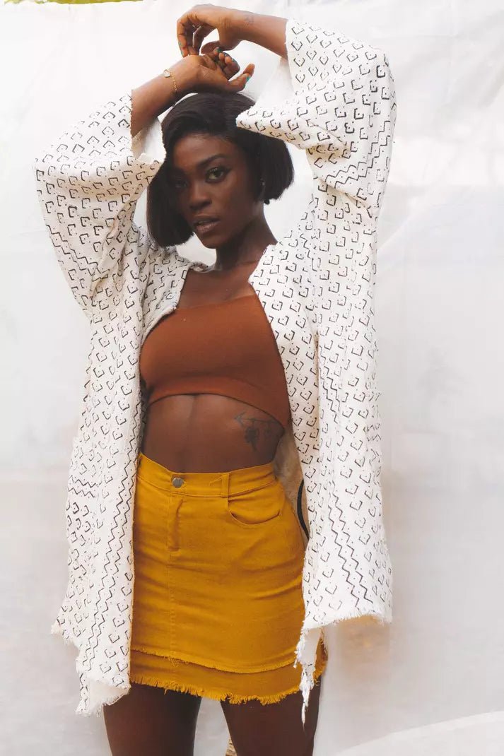 Starside Bogolan Cloak#african_fabric_ghana#