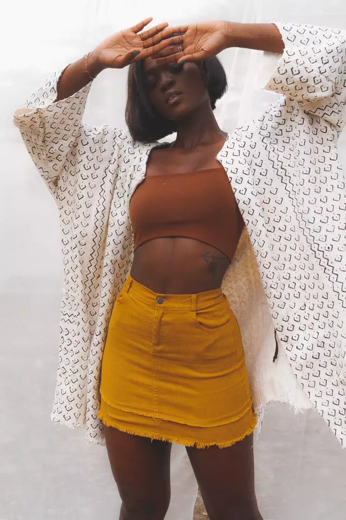 Starside Bogolan Cloak#african_fabric_ghana#
