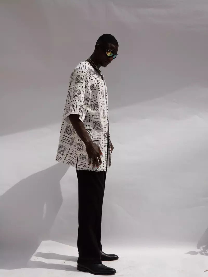 Storm Bogolan Cloak#african_fabric_ghana#
