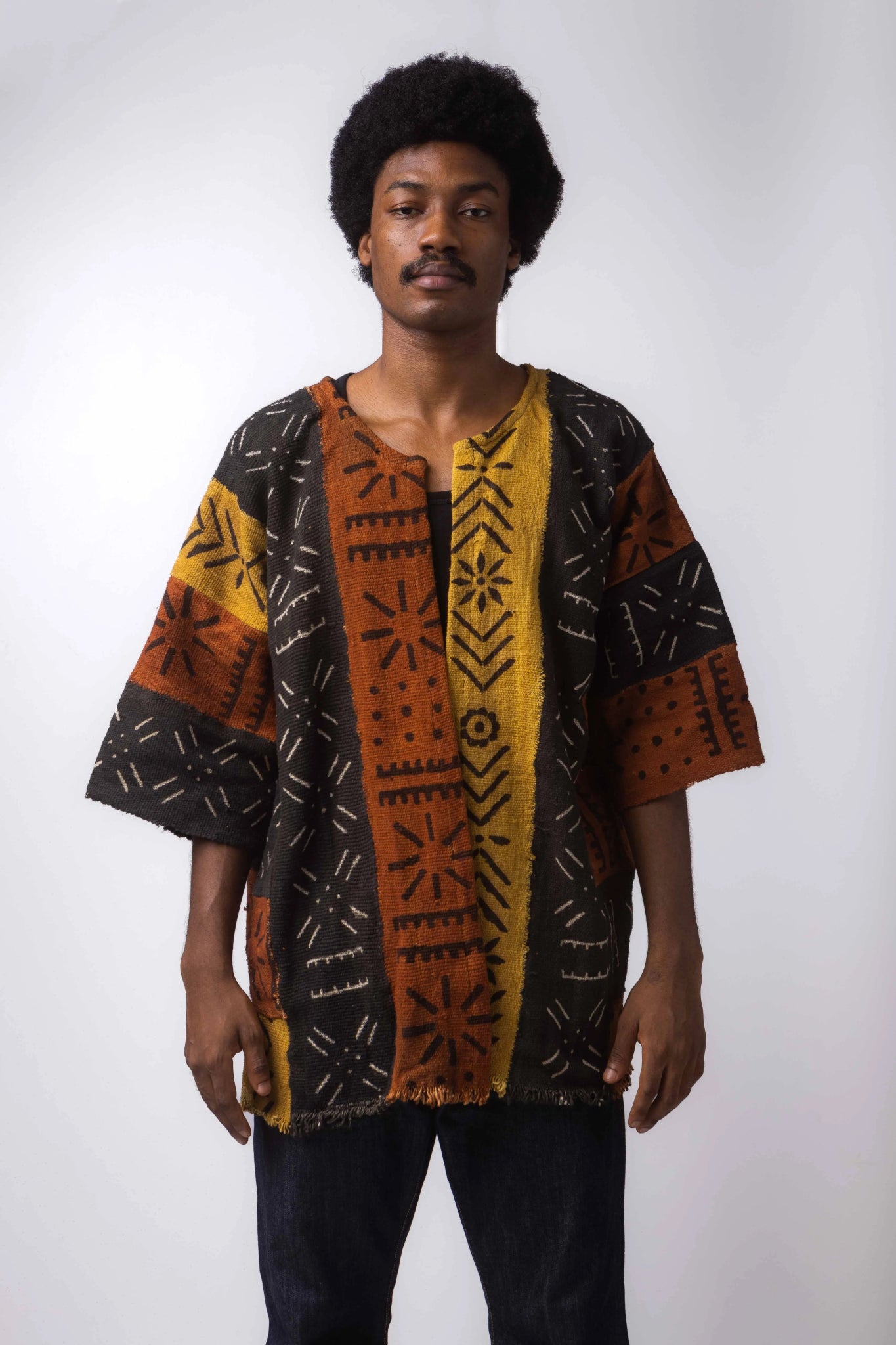 Summer Mood Bogolan Cloak (Pre - Order)#african_fabric_ghana#