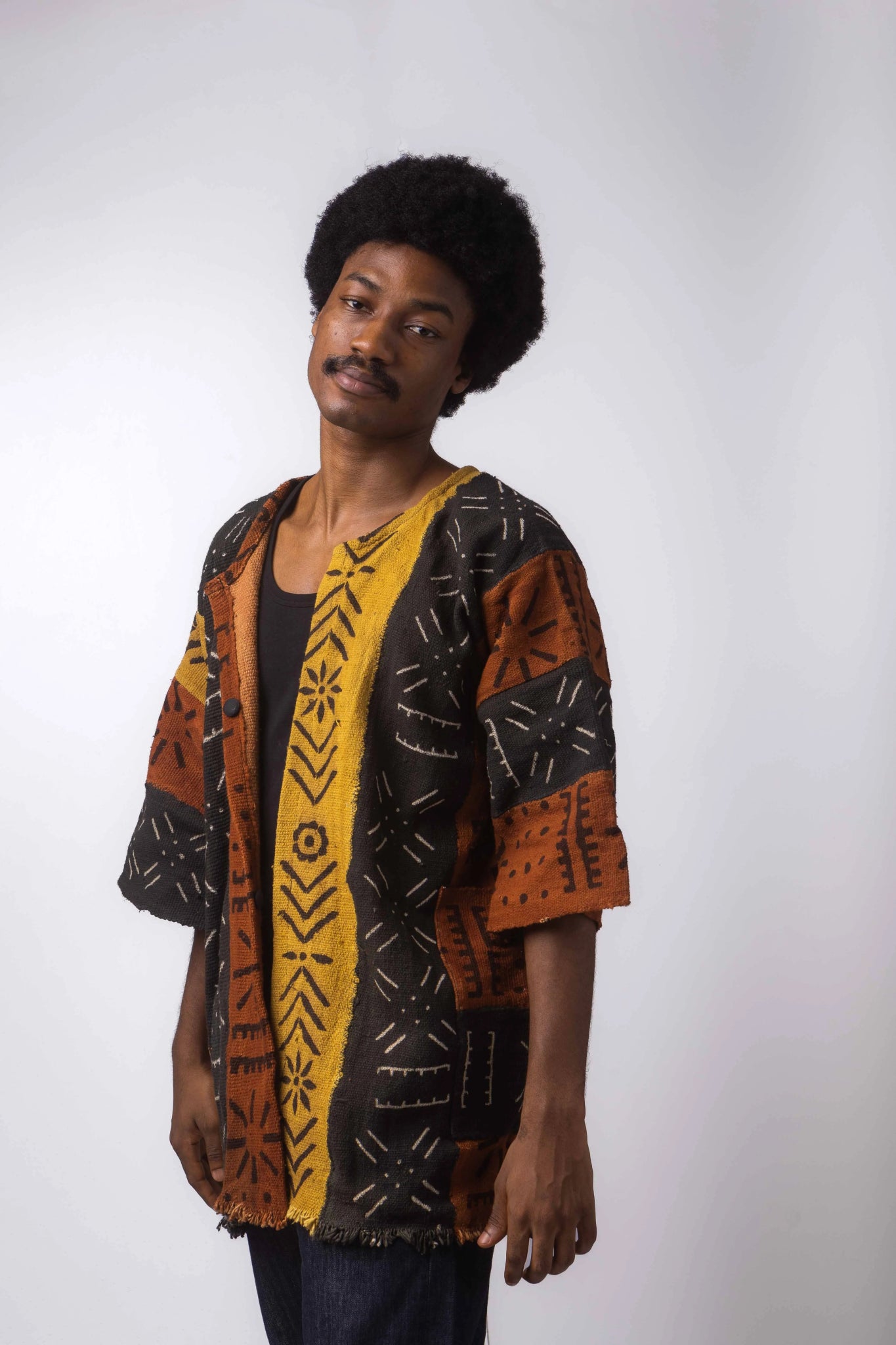 Summer Mood Bogolan Cloak (Pre - Order)#african_fabric_ghana#