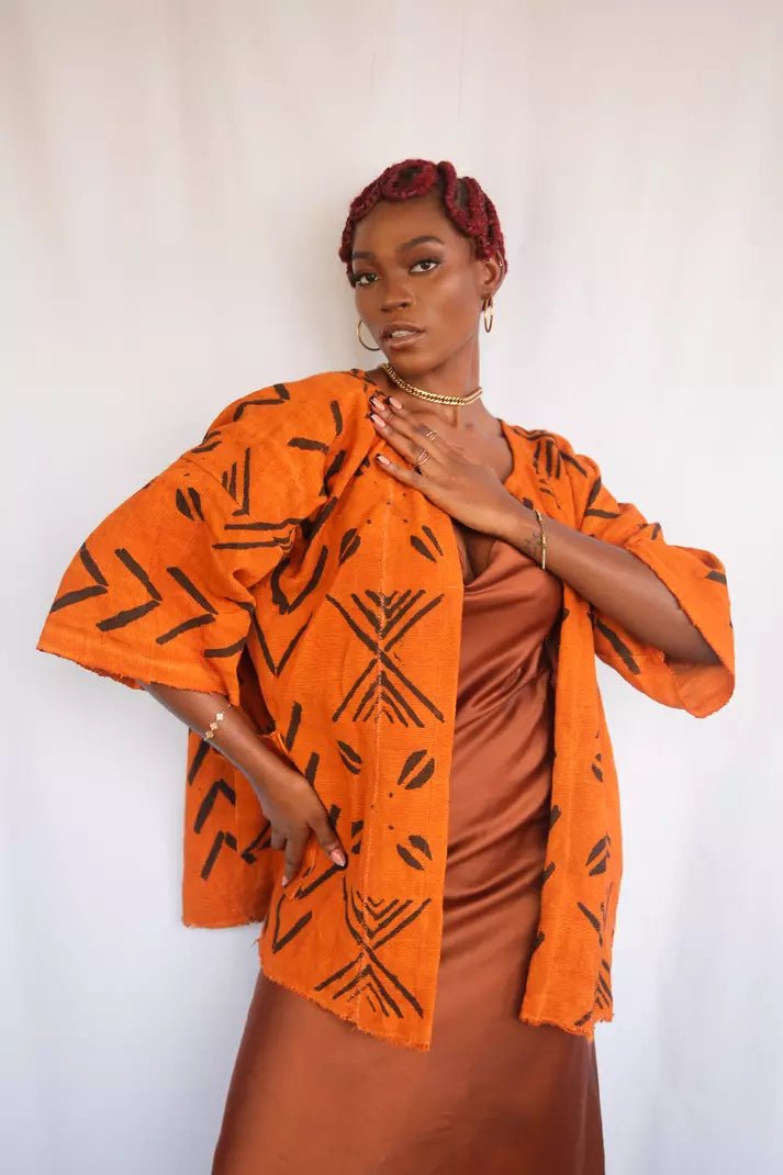 Sundance Bogolan Cloak (Pre - Order)#african_fabric_ghana#