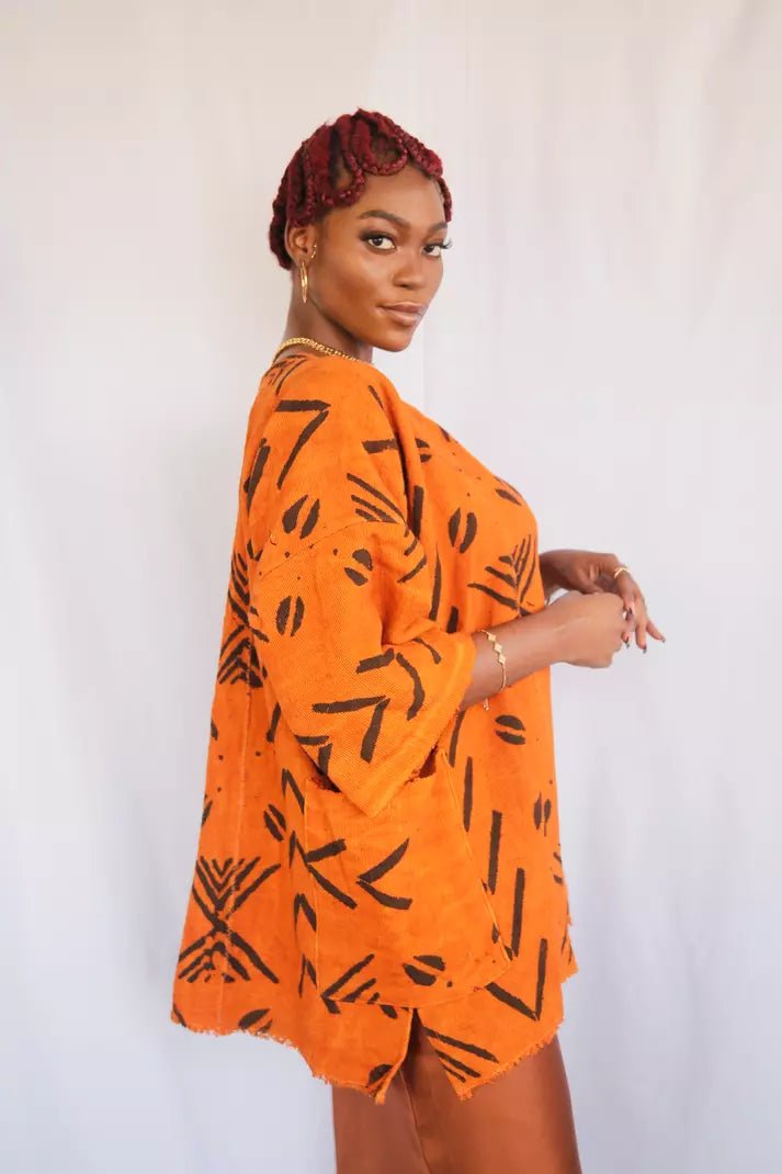 Sundance Bogolan Cloak (Pre - Order)#african_fabric_ghana#