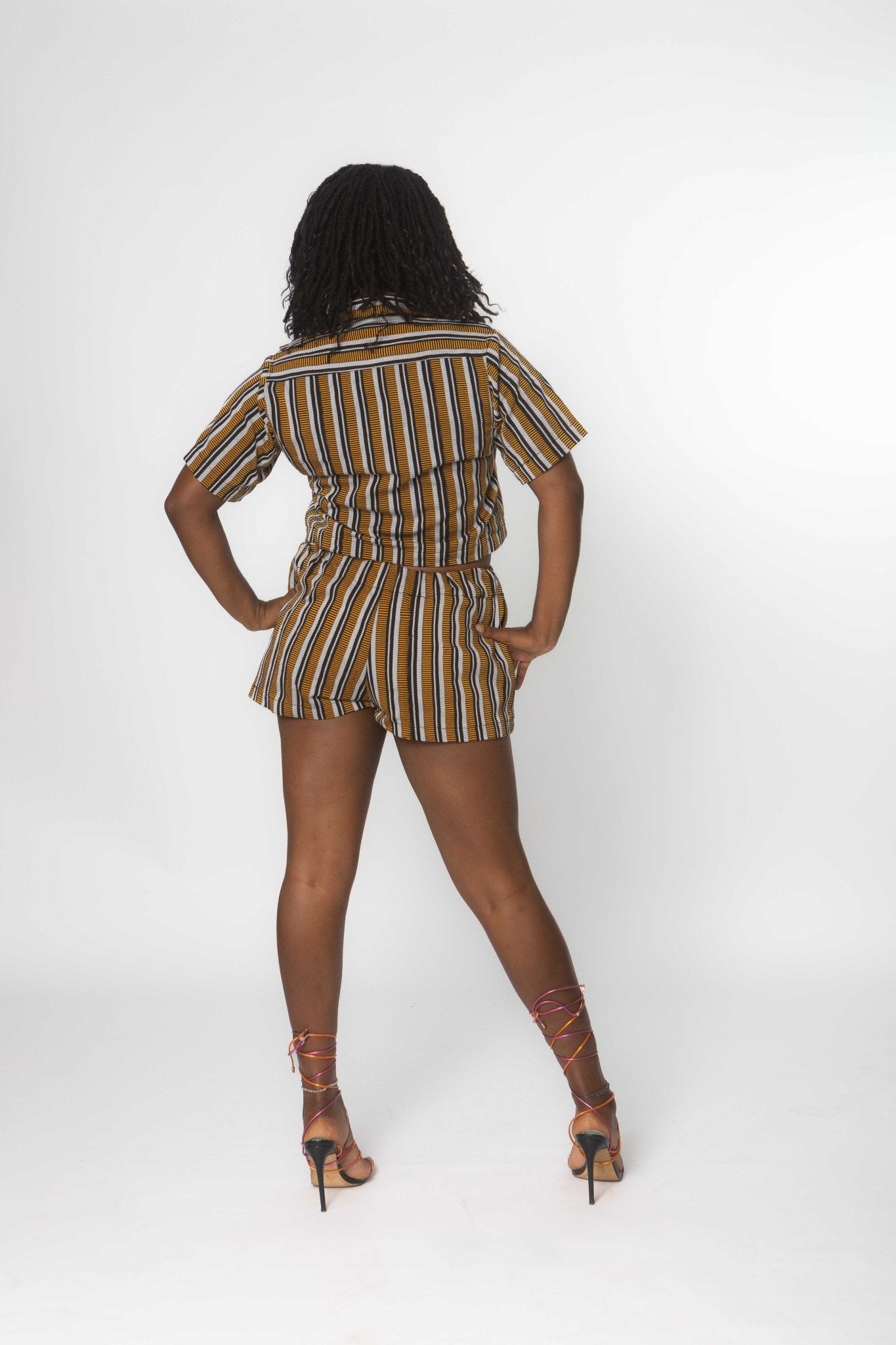 Sunset Femme Shorts#african_fabric_ghana#