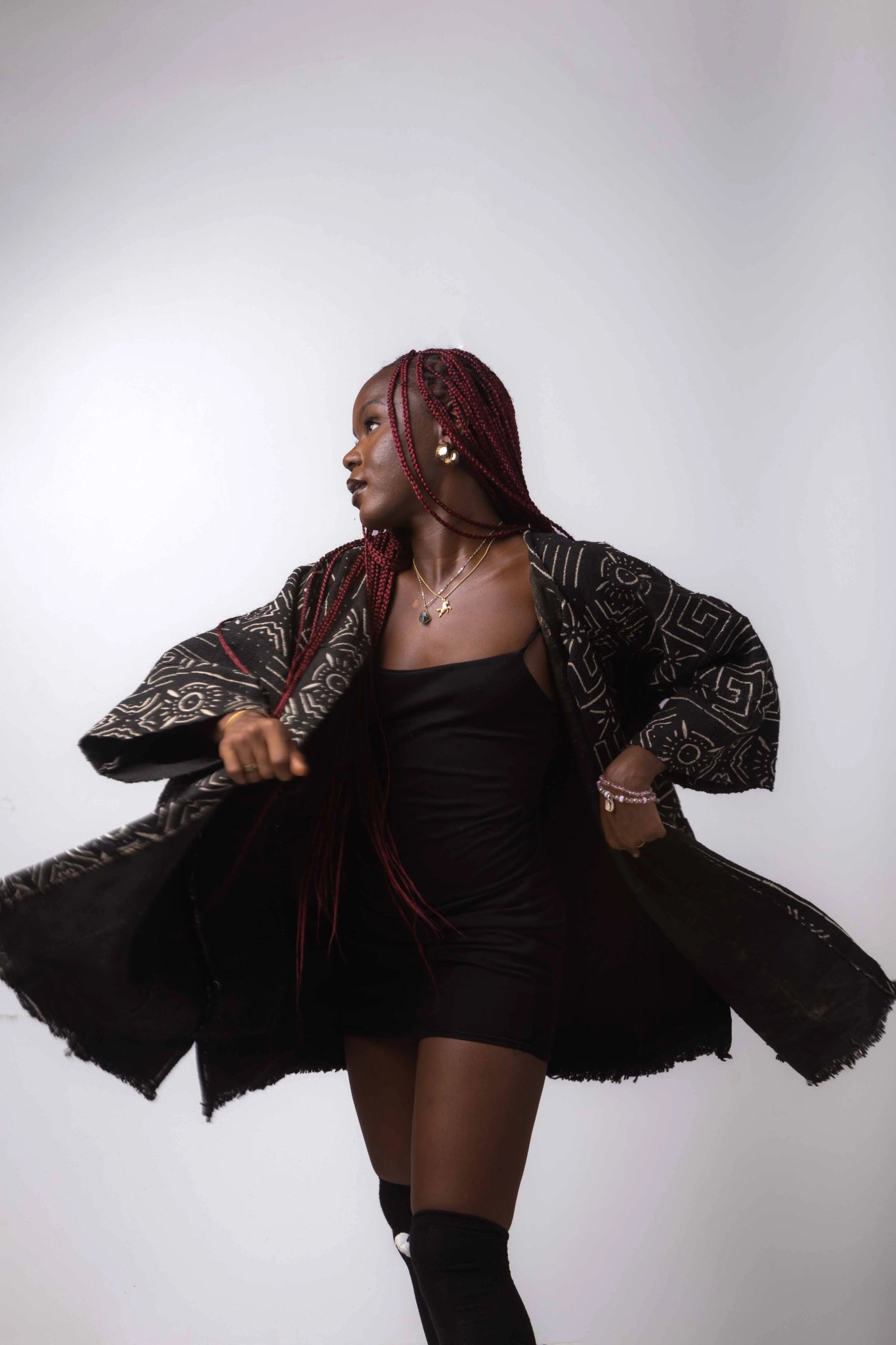 Sunshine Palace Bogolan Cloak (Pre - Order)#african_fabric_ghana#