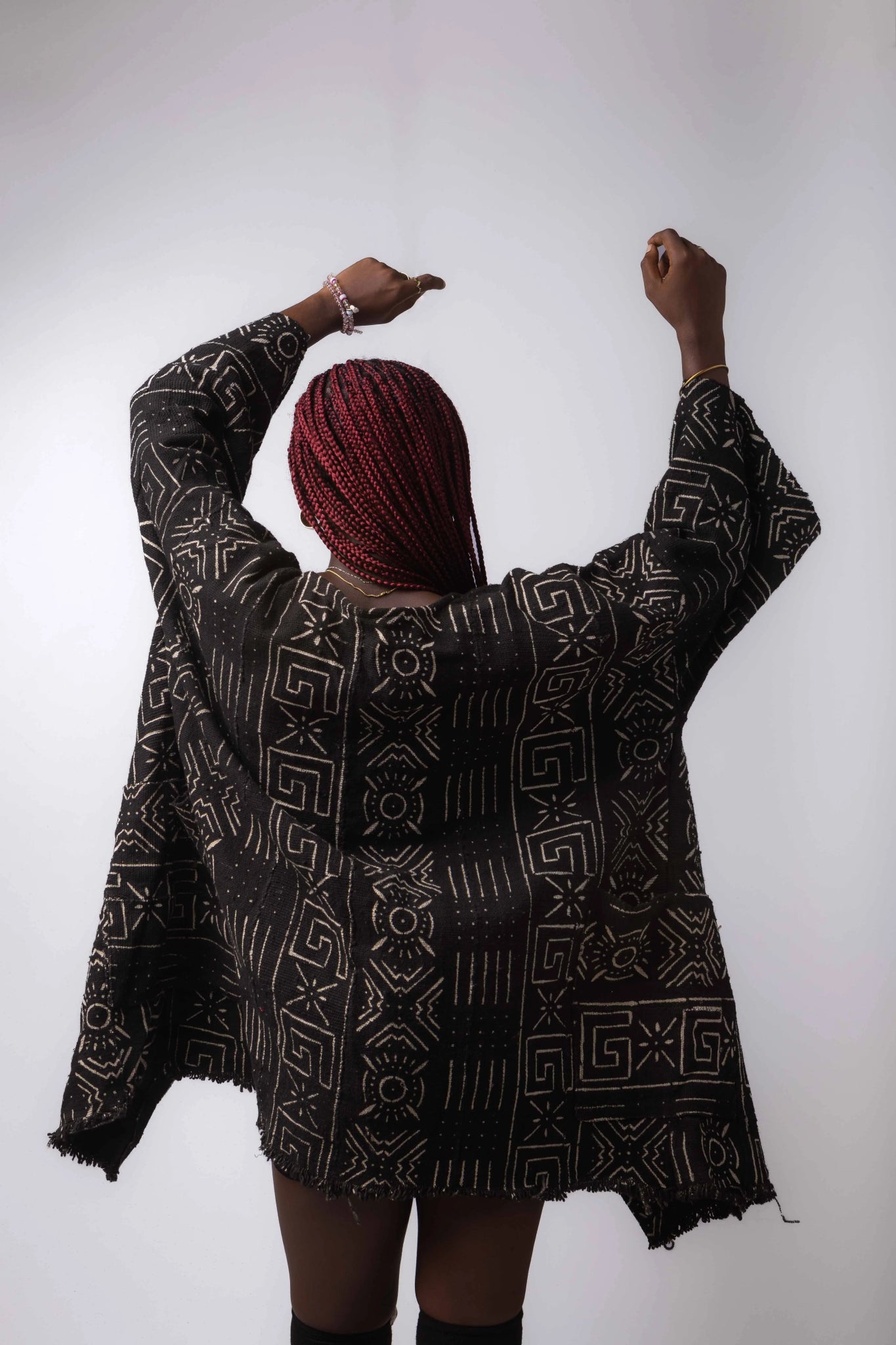 Sunshine Palace Bogolan Cloak (Pre - Order)#african_fabric_ghana#