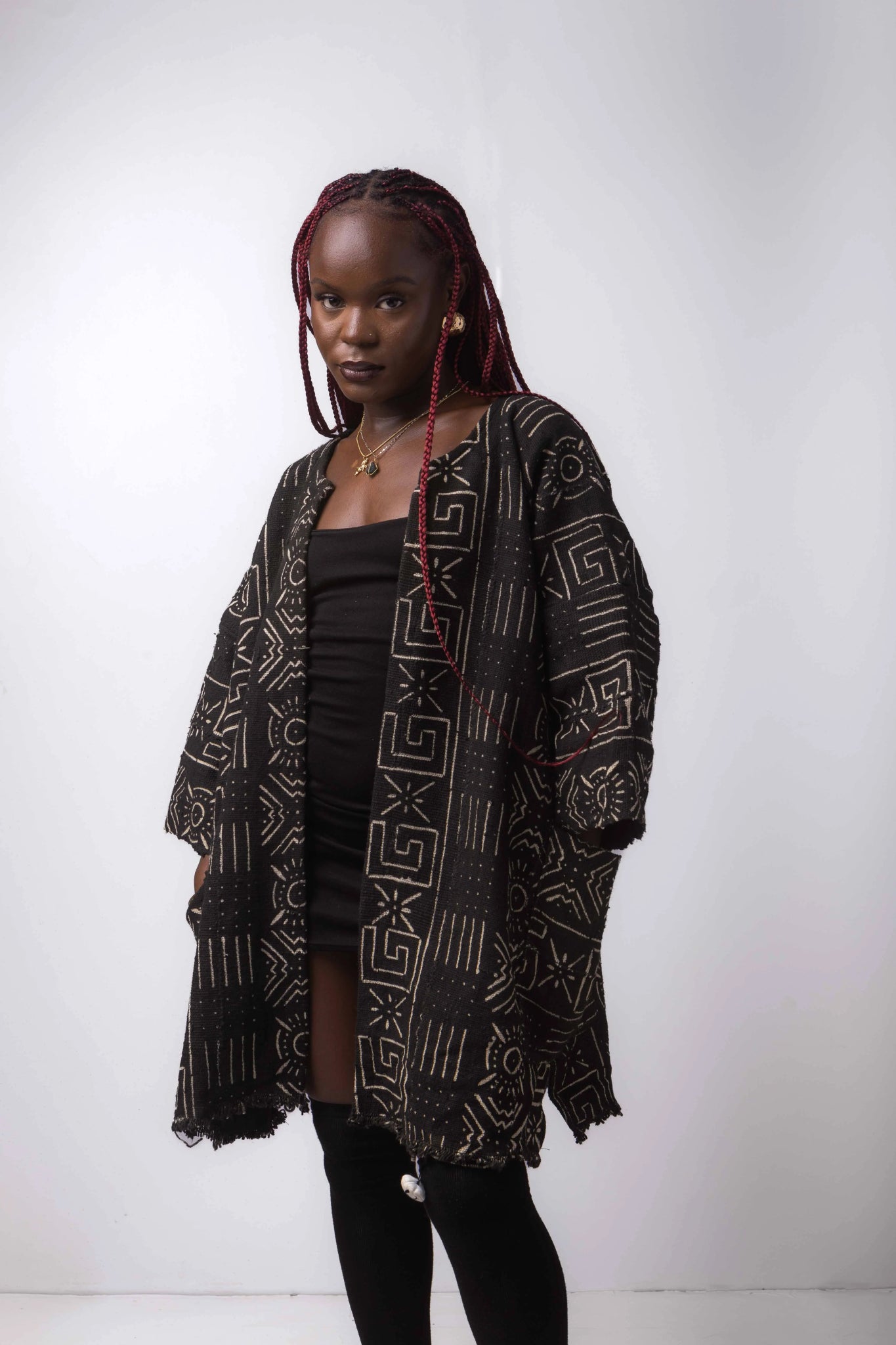 Sunshine Palace Bogolan Cloak (Pre - Order)#african_fabric_ghana#