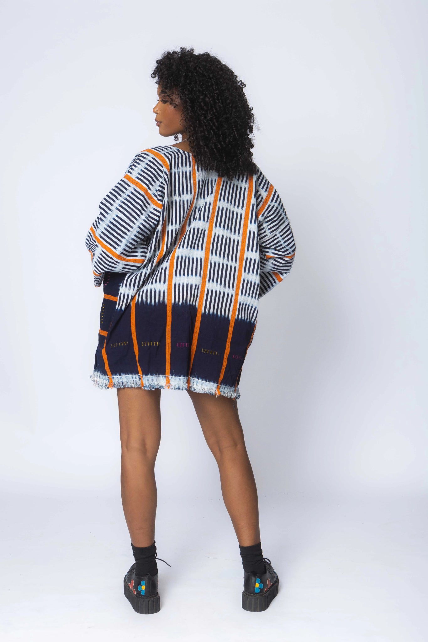 Tequila Sunrise Baulé Cloak#african_fabric_ghana#