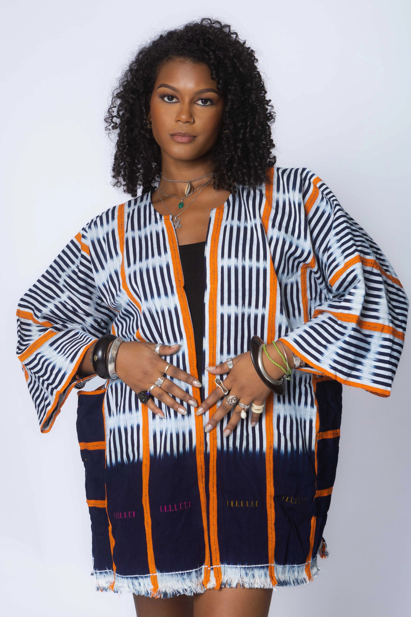 Tequila Sunrise Baulé Cloak#african_fabric_ghana#