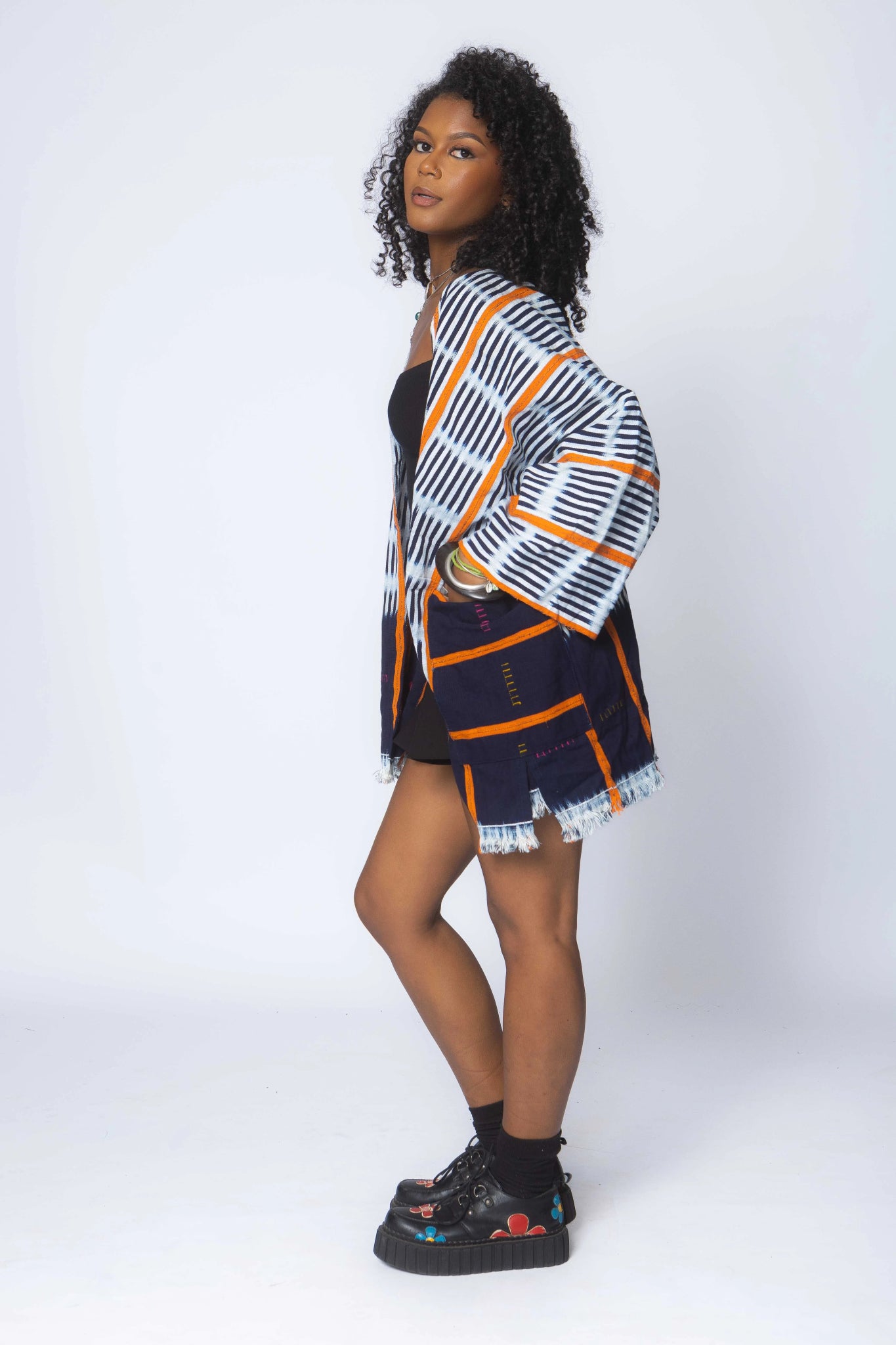 Tequila Sunrise Baulé Cloak#african_fabric_ghana#