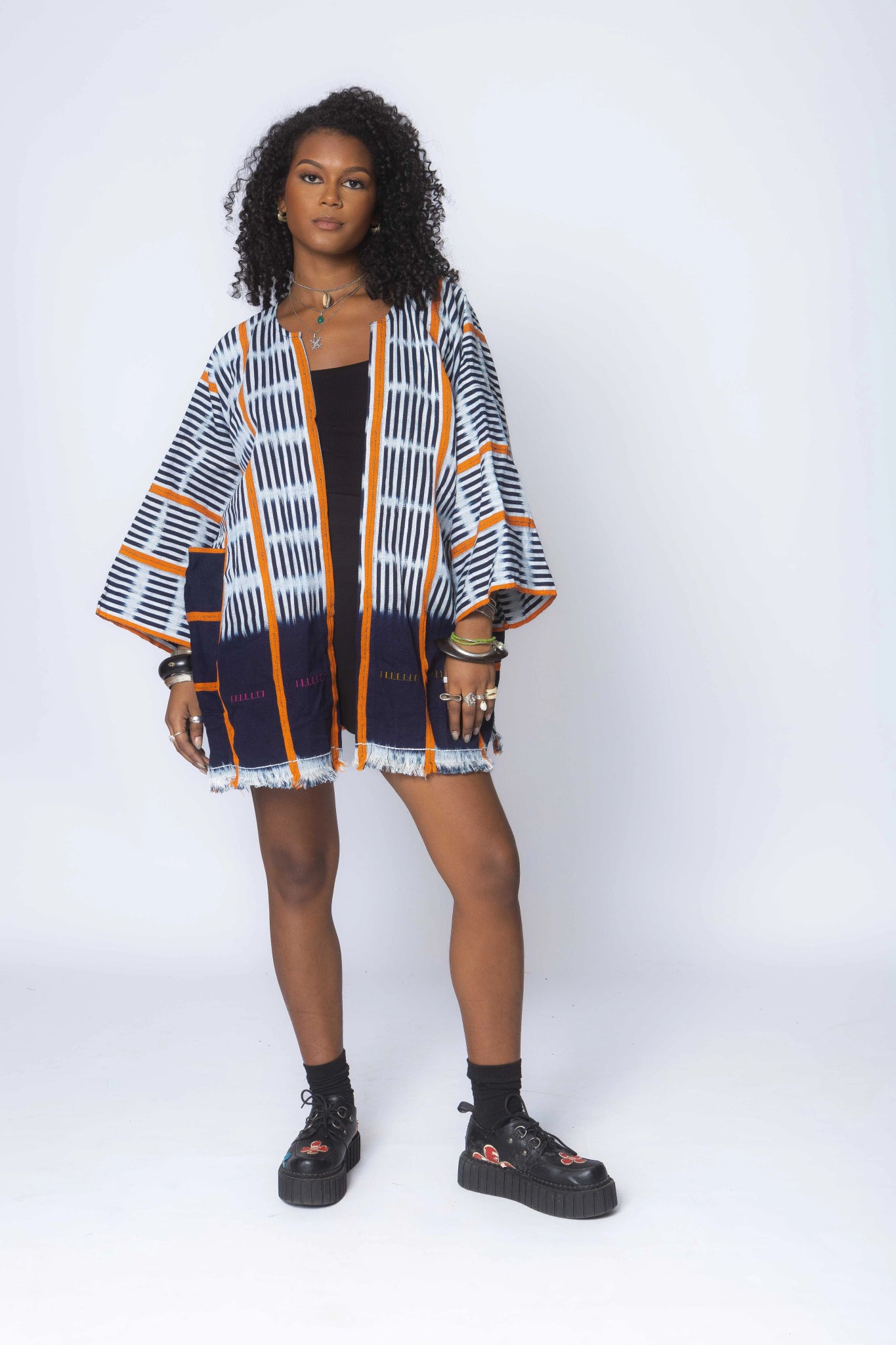 Tequila Sunrise Baulé Cloak#african_fabric_ghana#