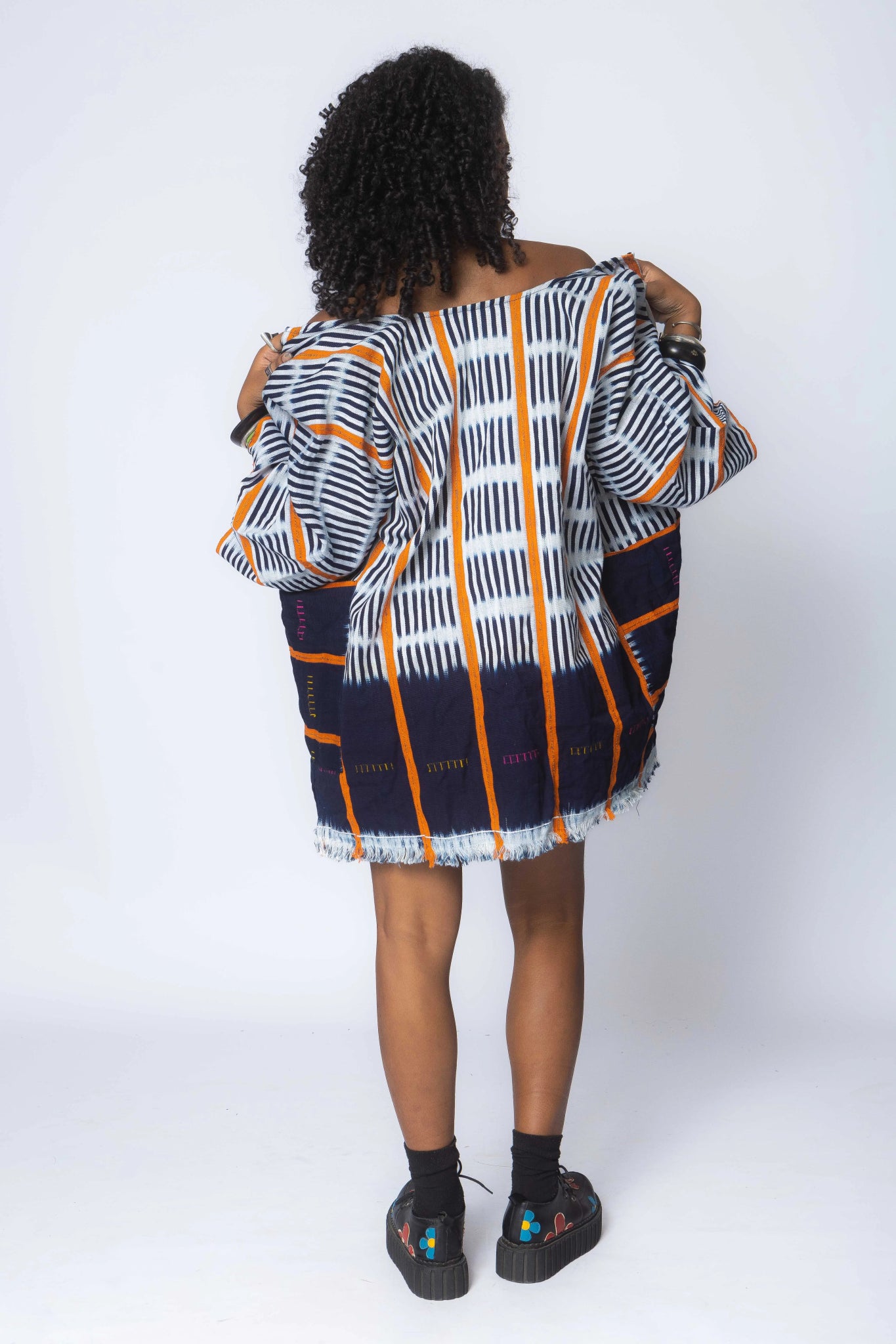 Tequila Sunrise Baulé Cloak#african_fabric_ghana#
