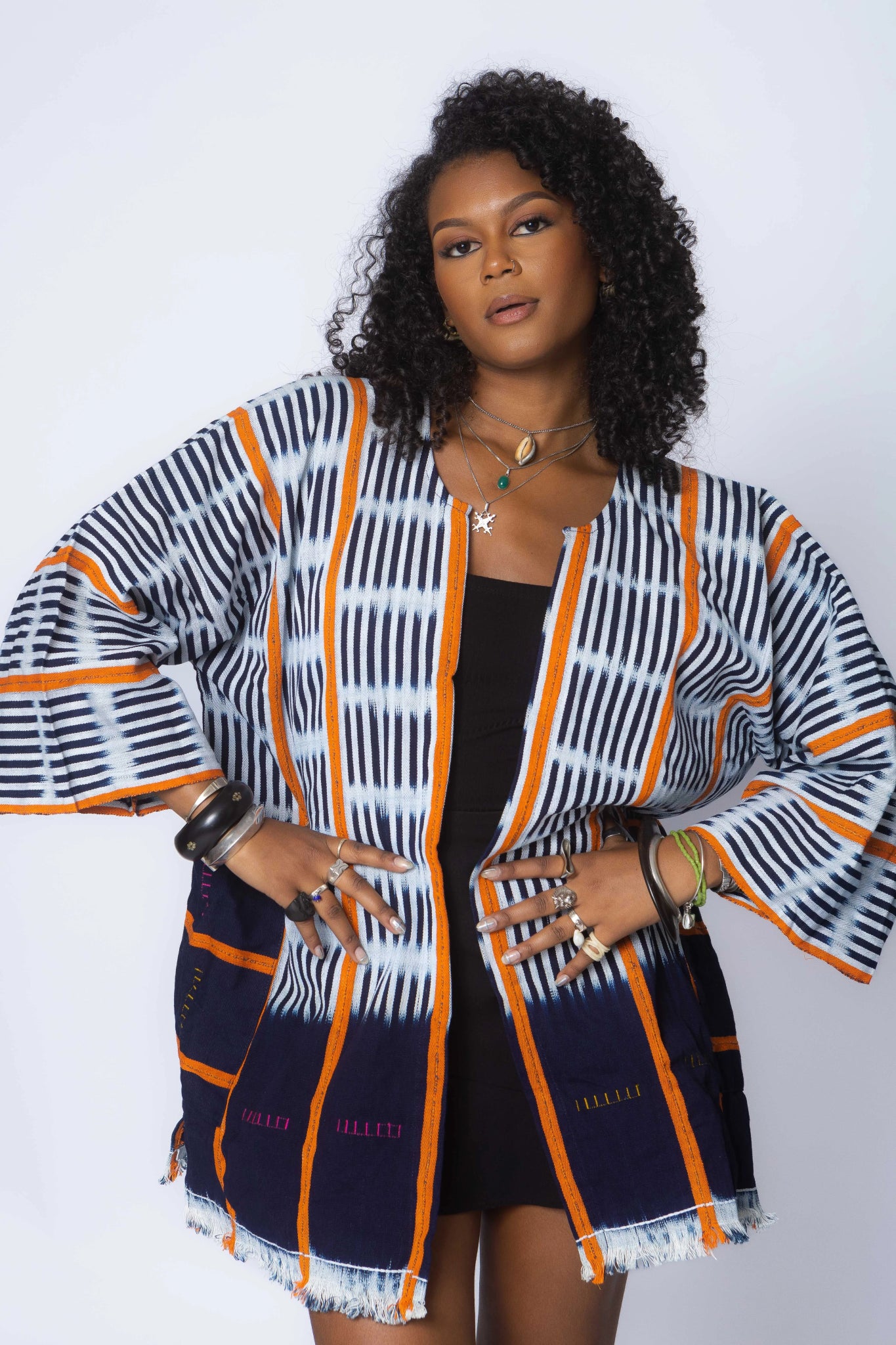 Tequila Sunrise Baulé Cloak#african_fabric_ghana#
