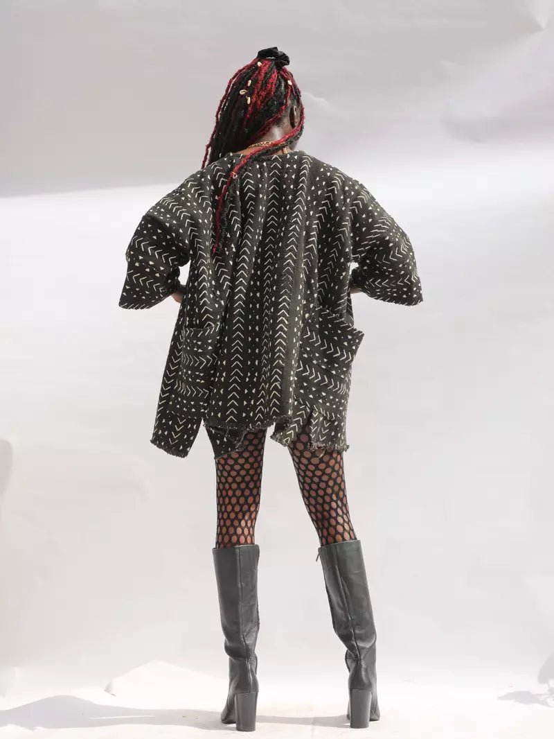 The Alps Bogolan Cloak (Pre - Order)#african_fabric_ghana#