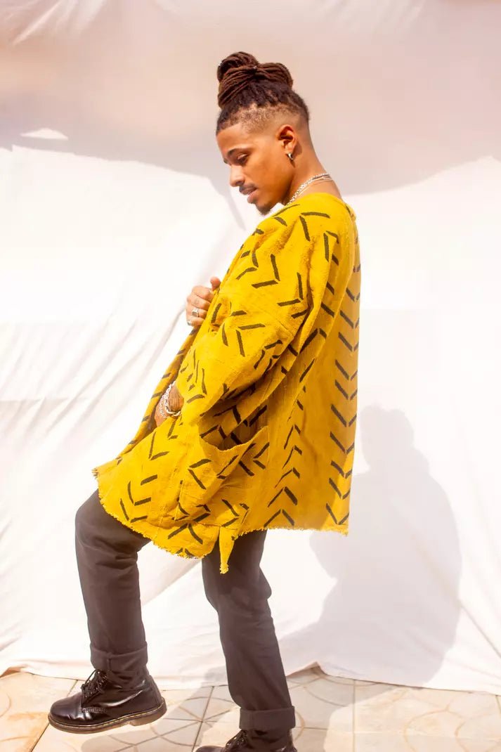 The Birds Bogolan Cloak (Pre - Order)#african_fabric_ghana#