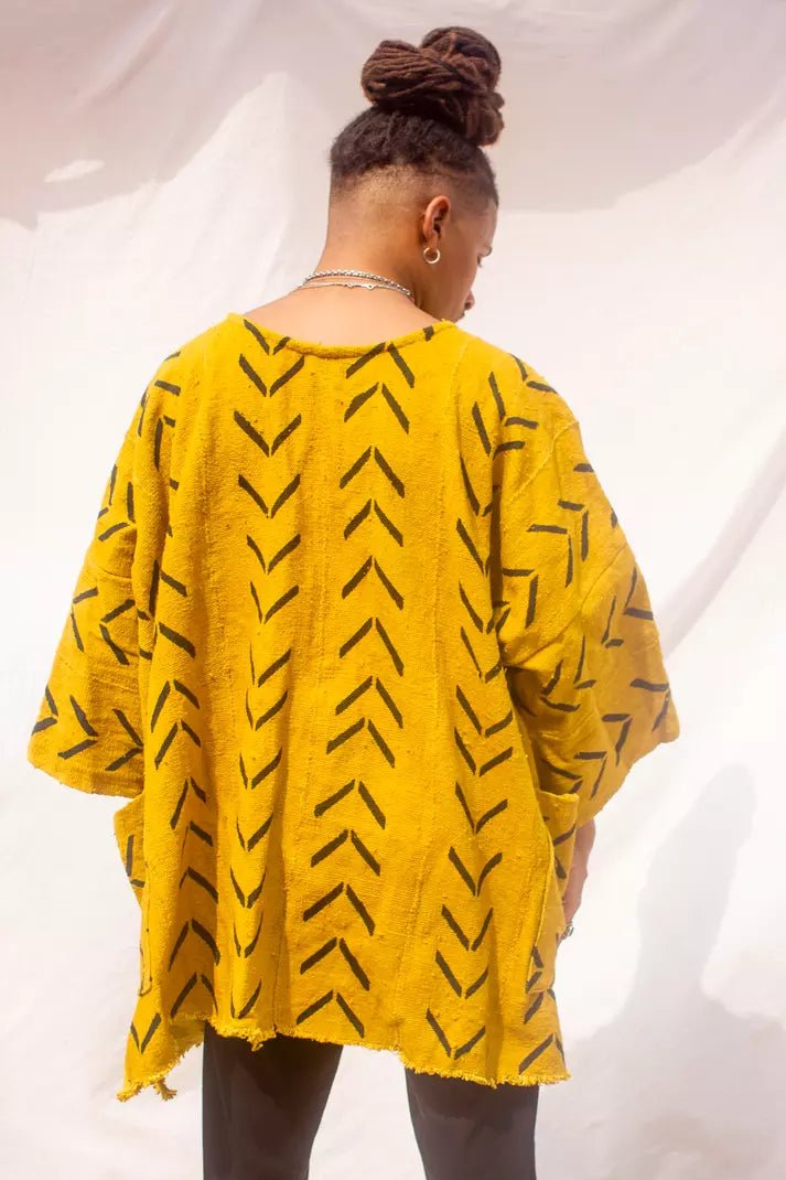 The Birds Bogolan Cloak (Pre - Order)#african_fabric_ghana#