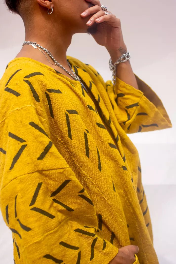 The Birds Bogolan Cloak (Pre - Order)#african_fabric_ghana#
