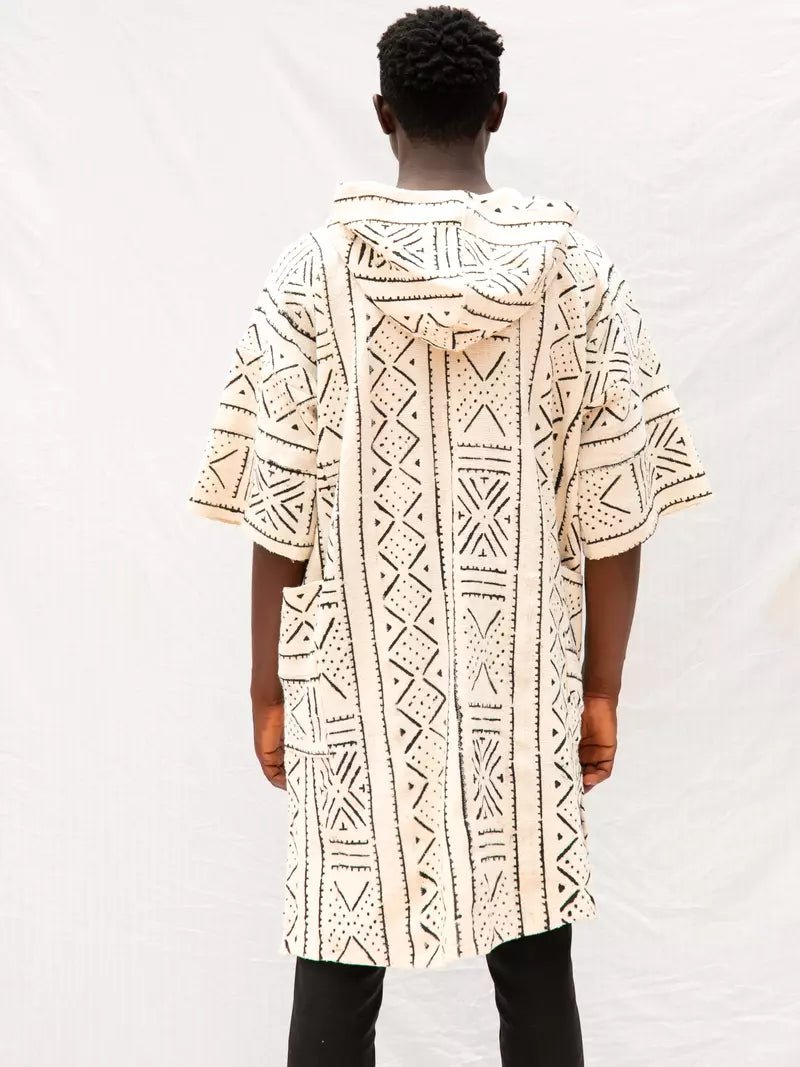 The Builder Hooded Bogolan Cloak (Pre - Order)#african_fabric_ghana#