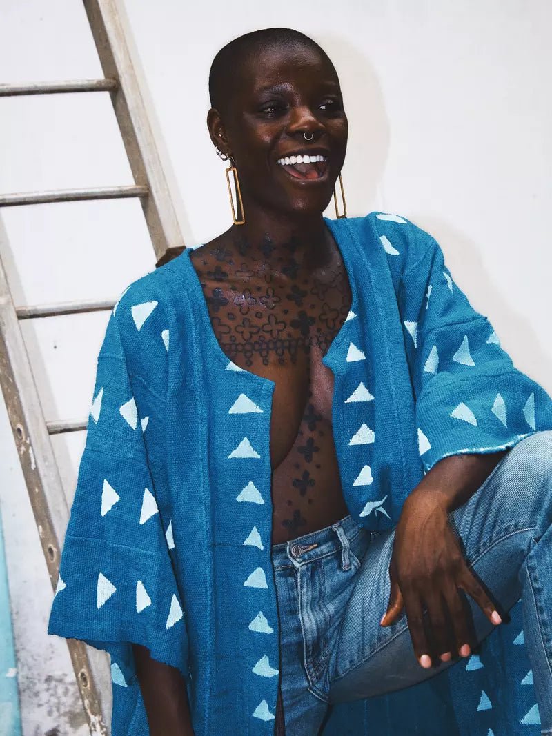 The Cloud Bogolan Cloak (Pre - Order)#african_fabric_ghana#