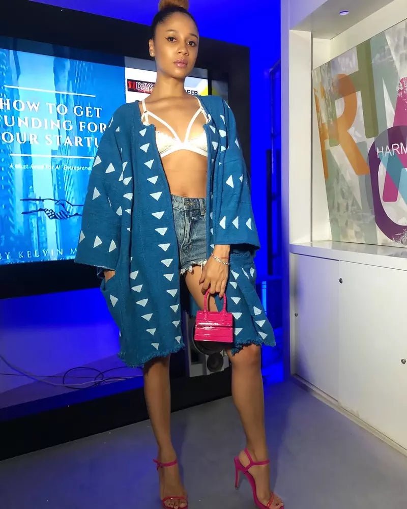 The Cloud Bogolan Cloak (Pre - Order)#african_fabric_ghana#