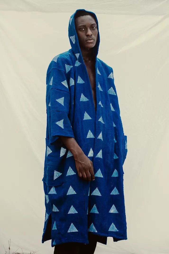 The Cloud Hooded Bogolan Cloak#african_fabric_ghana#