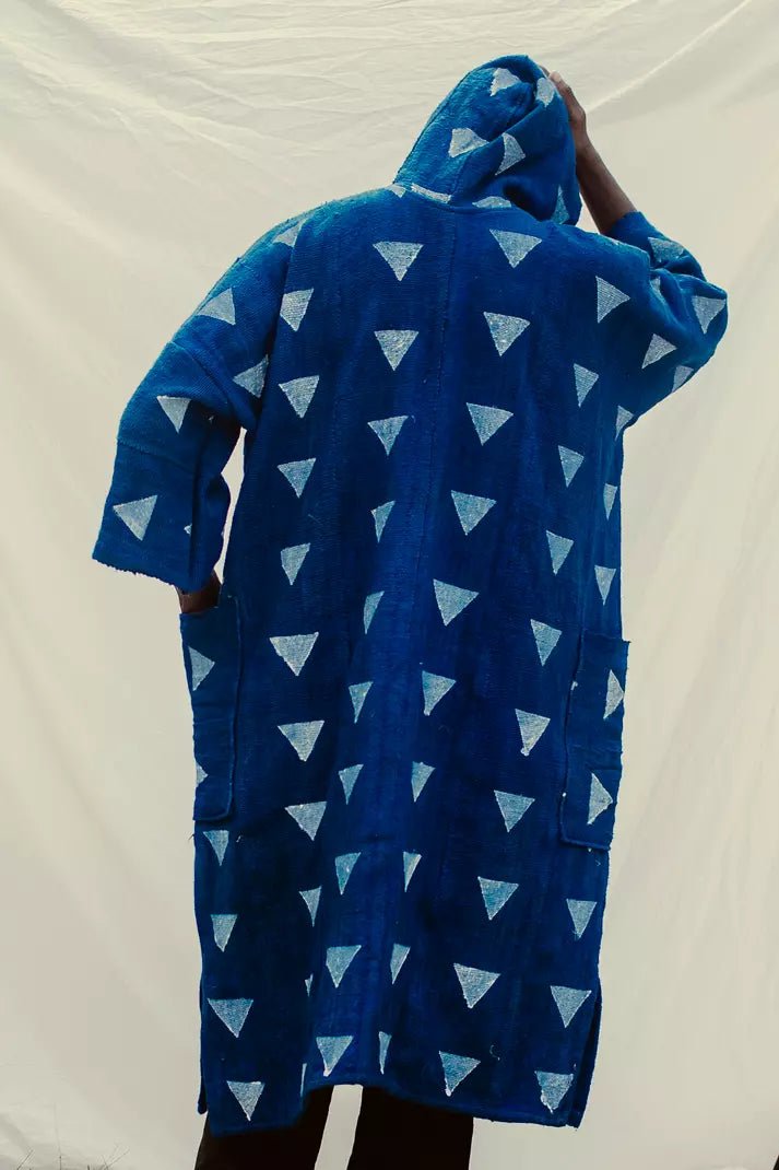 The Cloud Hooded Bogolan Cloak#african_fabric_ghana#