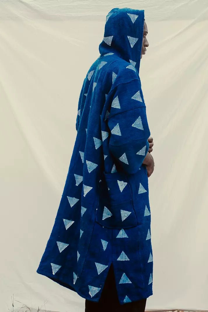 The Cloud Hooded Bogolan Cloak#african_fabric_ghana#