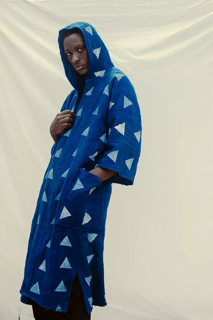 The Cloud Hooded Bogolan Cloak#african_fabric_ghana#
