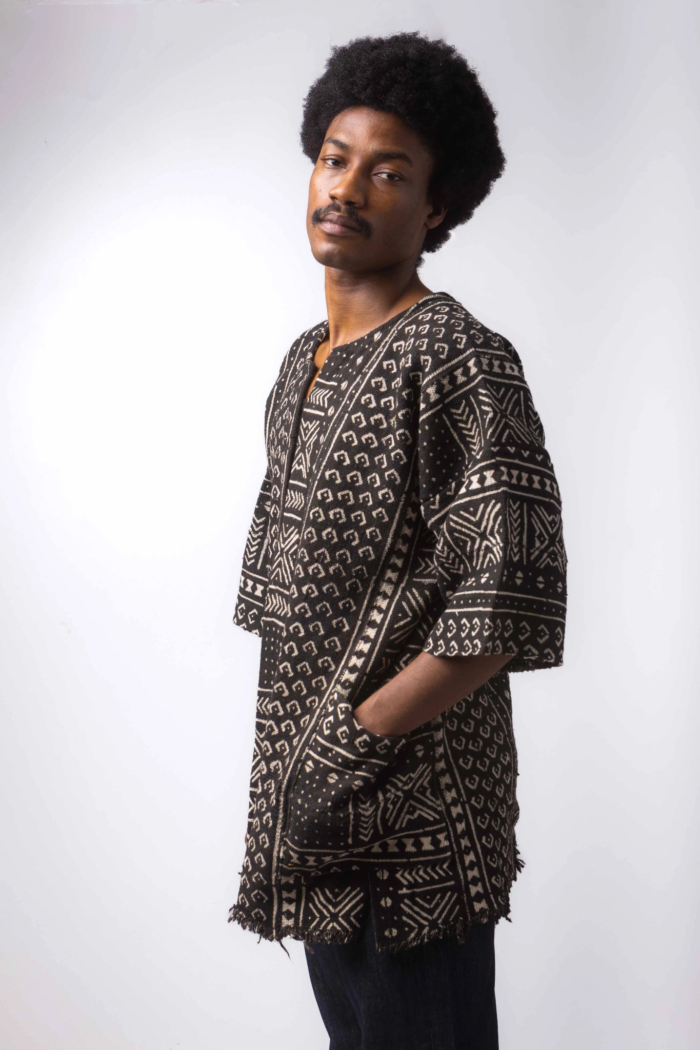 The Map Bogolan Cloak (Pre - Order)#african_fabric_ghana#