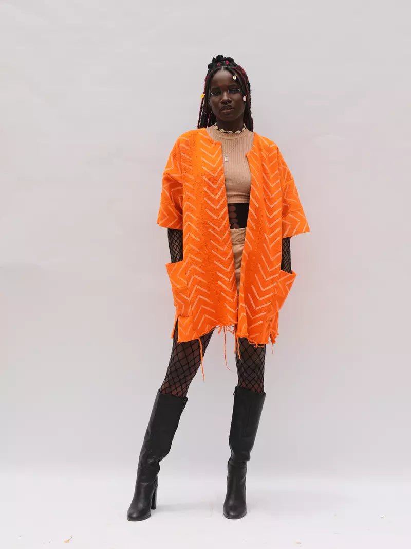 The Moment Bogolan Cloak (Pre - Order)#african_fabric_ghana#