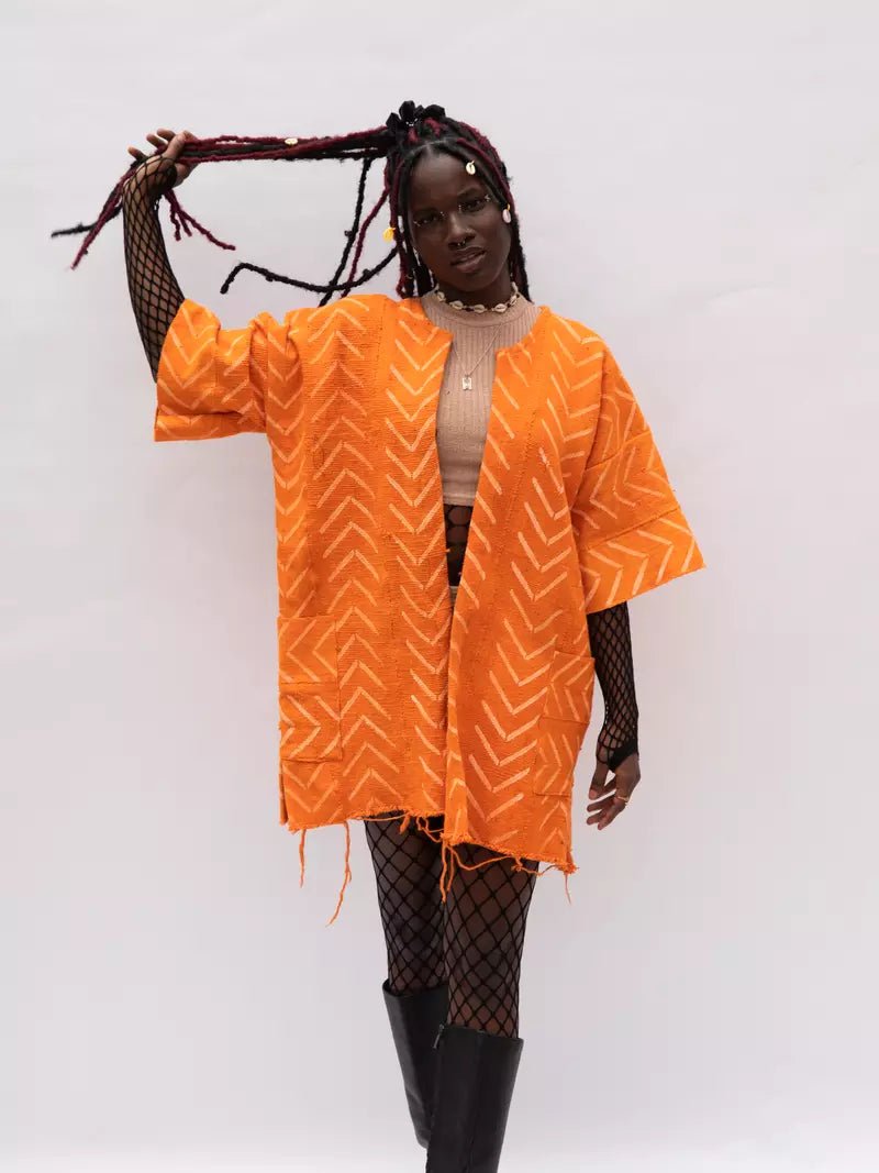 The Moment Bogolan Cloak (Pre - Order)#african_fabric_ghana#