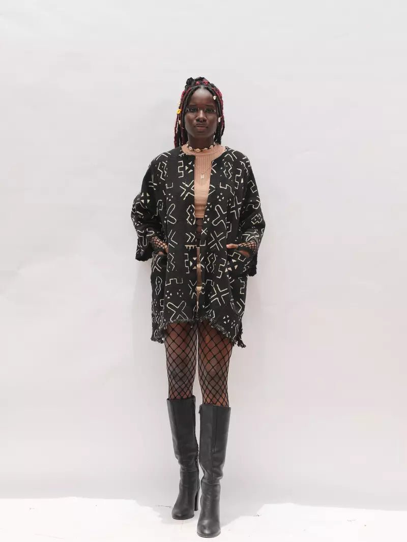 The One Bogolan Cloak (Pre - Order)#african_fabric_ghana#