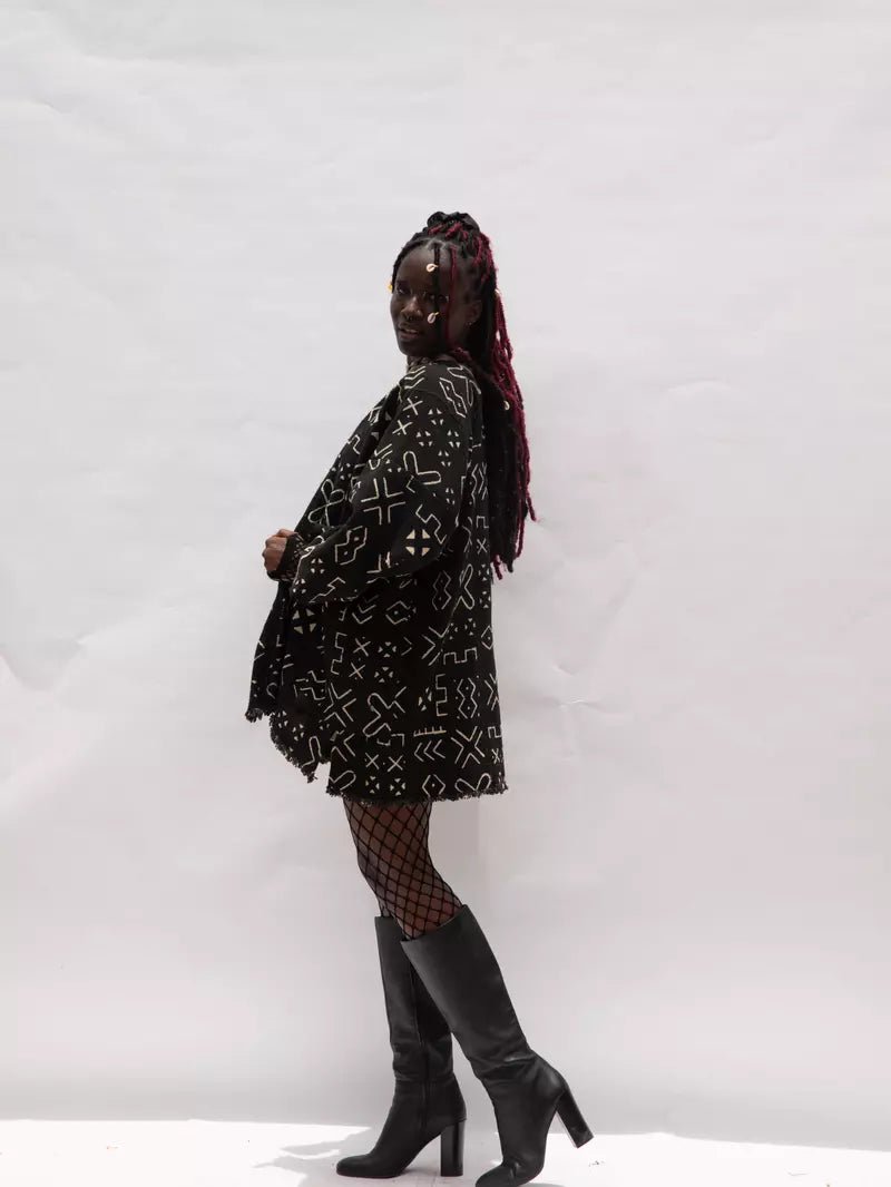 The One Bogolan Cloak (Pre - Order)#african_fabric_ghana#