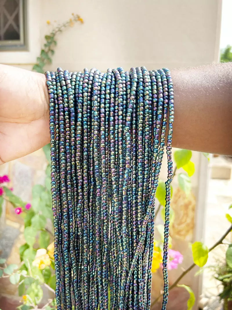 Ensemble de 4 perles en fil de perles multicolores
