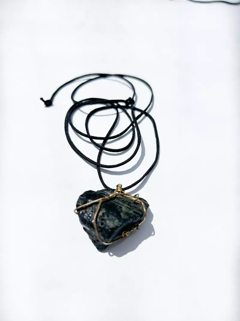 Black Tourmaline Crystal Necklaces