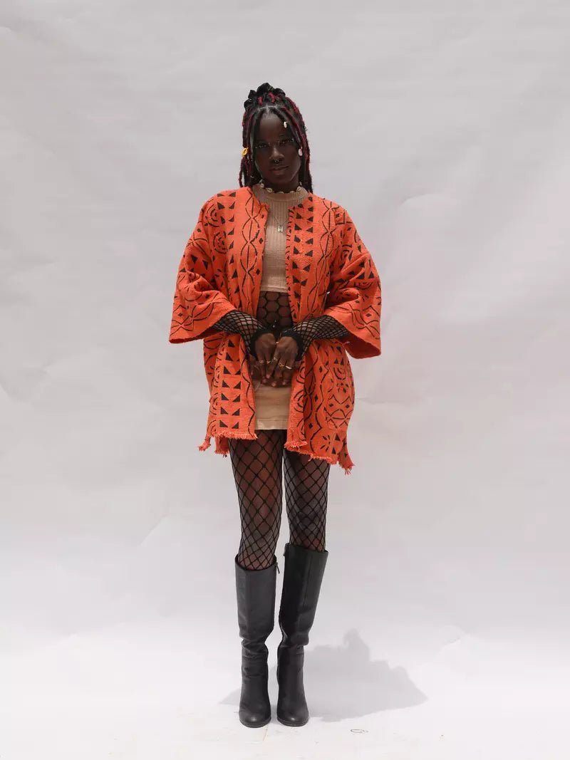 To The Moon Bogolan Cloak (Pre - Order)#african_fabric_ghana#