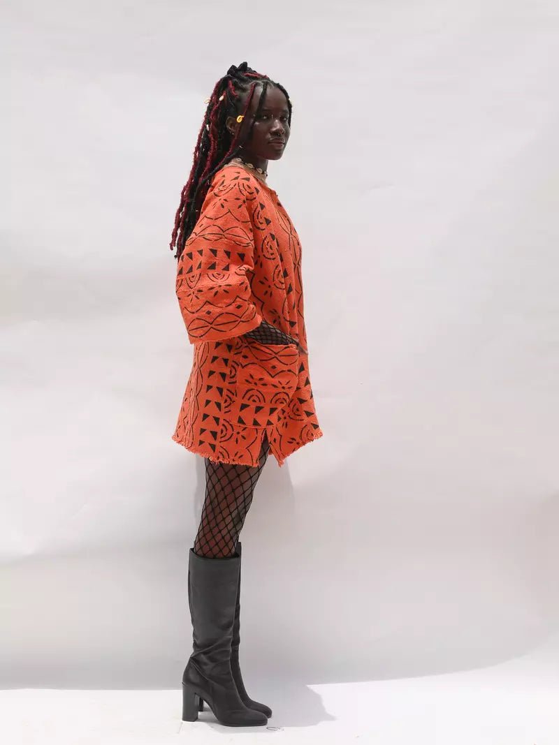 To The Moon Bogolan Cloak (Pre - Order)#african_fabric_ghana#