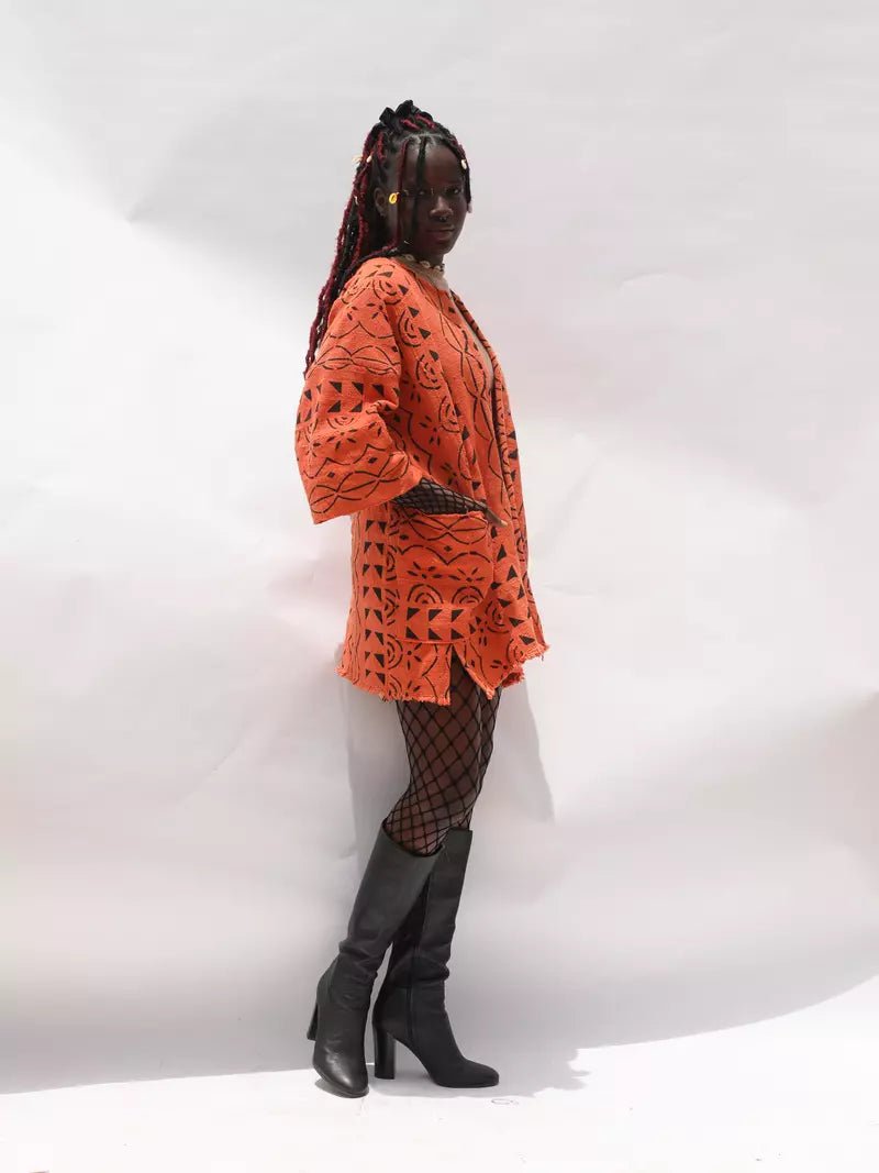 To The Moon Bogolan Cloak (Pre - Order)#african_fabric_ghana#