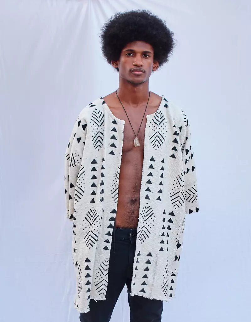 Top Off Bogolan Cloak (Pre - Order)#african_fabric_ghana#