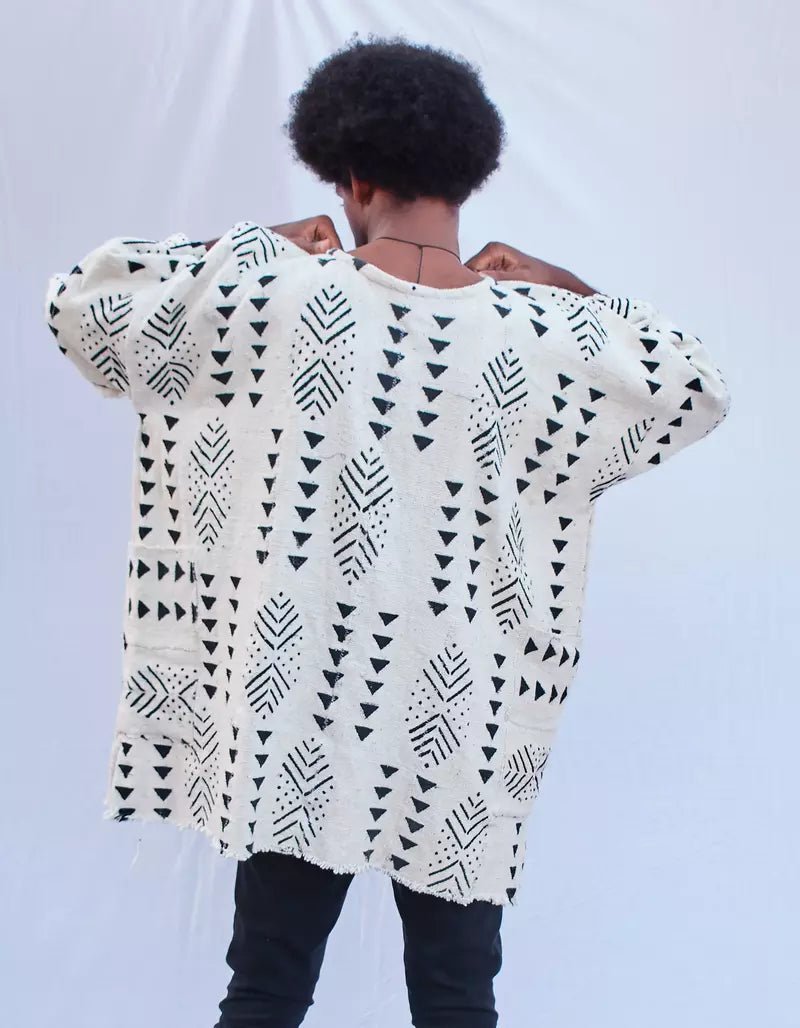 Top Off Bogolan Cloak (Pre - Order)#african_fabric_ghana#