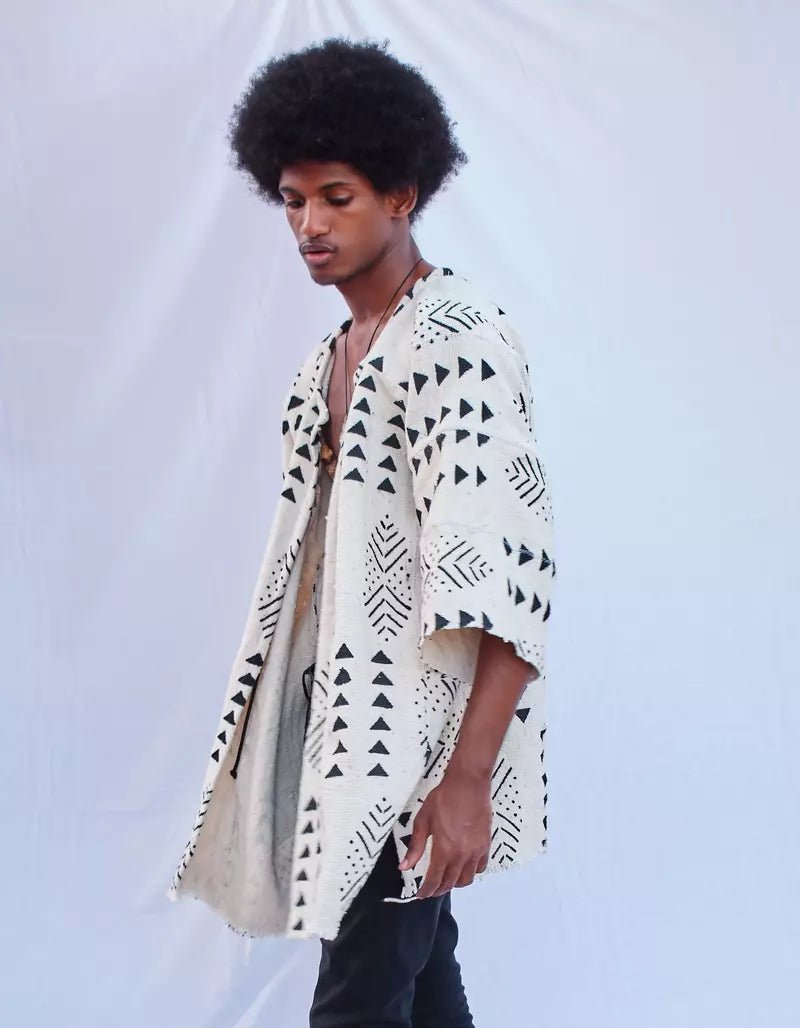 Top Off Bogolan Cloak (Pre - Order)#african_fabric_ghana#