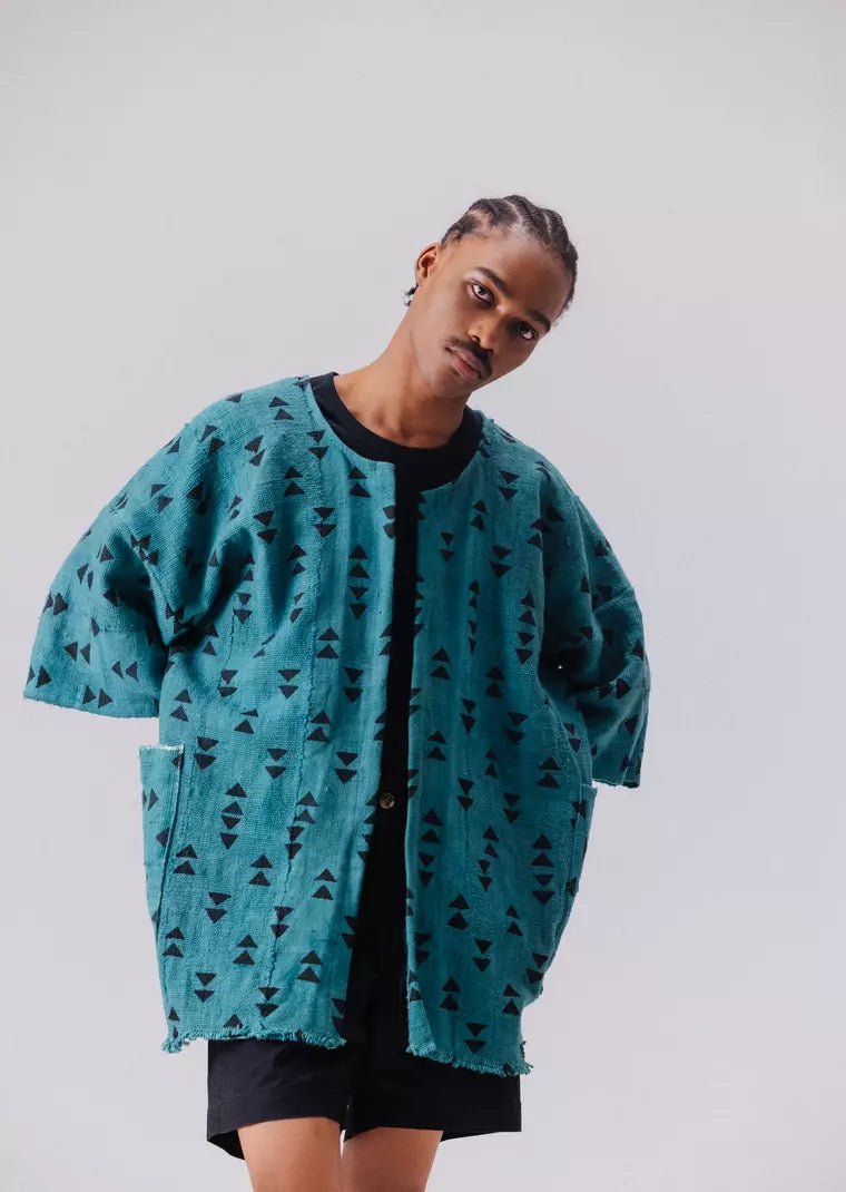 Virgo's Groove Bogolan Cloak (Pre - Order)#african_fabric_ghana#