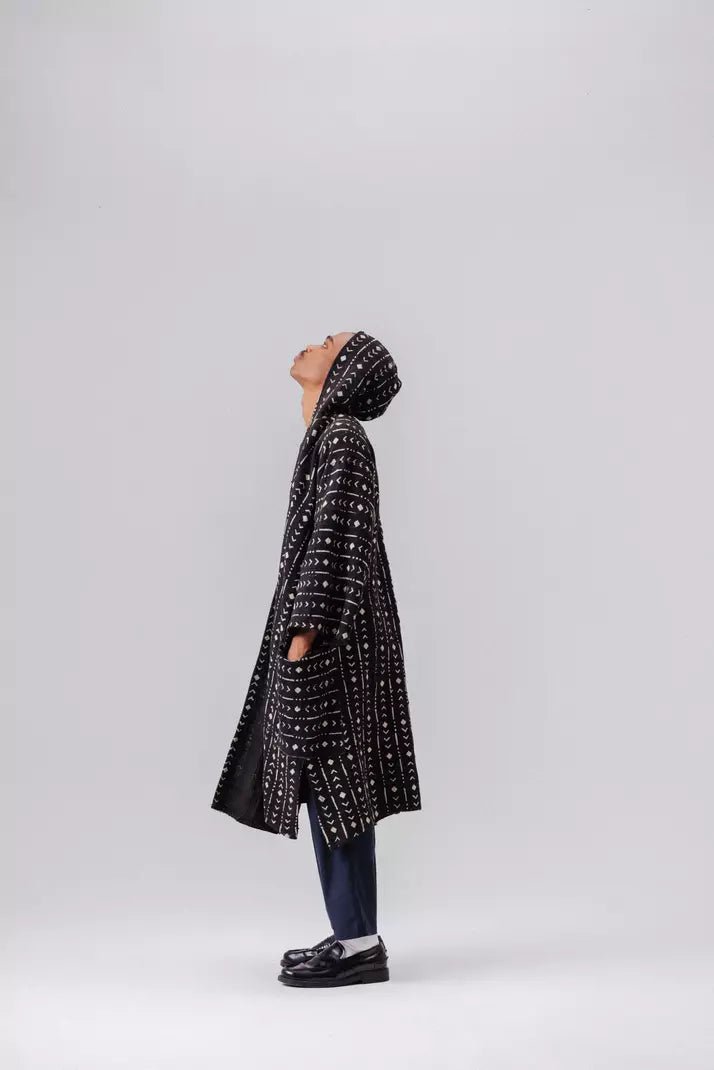 Wealth Hooded Bogolan Cloak (Pre - Order)#african_fabric_ghana#