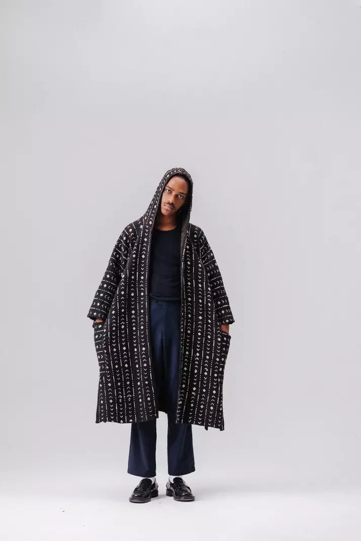 Wealth Hooded Bogolan Cloak (Pre - Order)#african_fabric_ghana#