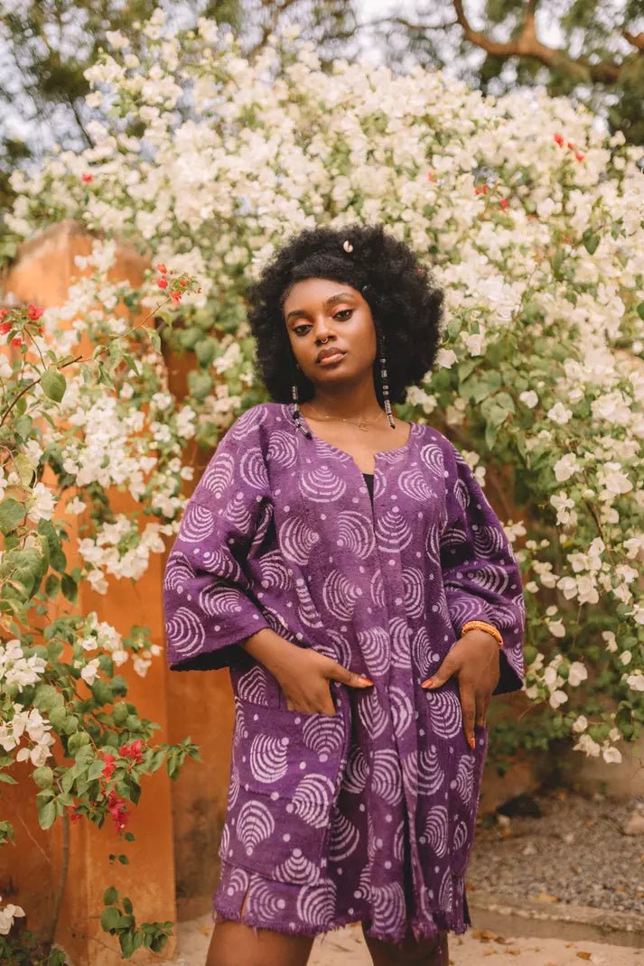 What's The Wifi Code Bogolan Cloak (Pre - Order)#african_fabric_ghana#