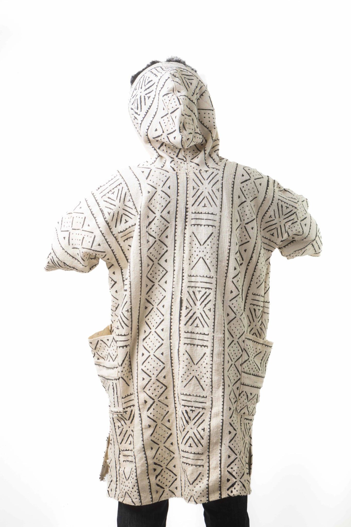 Your Power Hooded Bogolan Cloak (Pre - Order)#african_fabric_ghana#